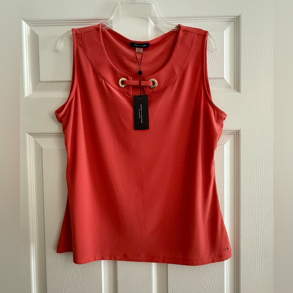Tommy Hilfiger Women's Coral Sleeveless Top XL